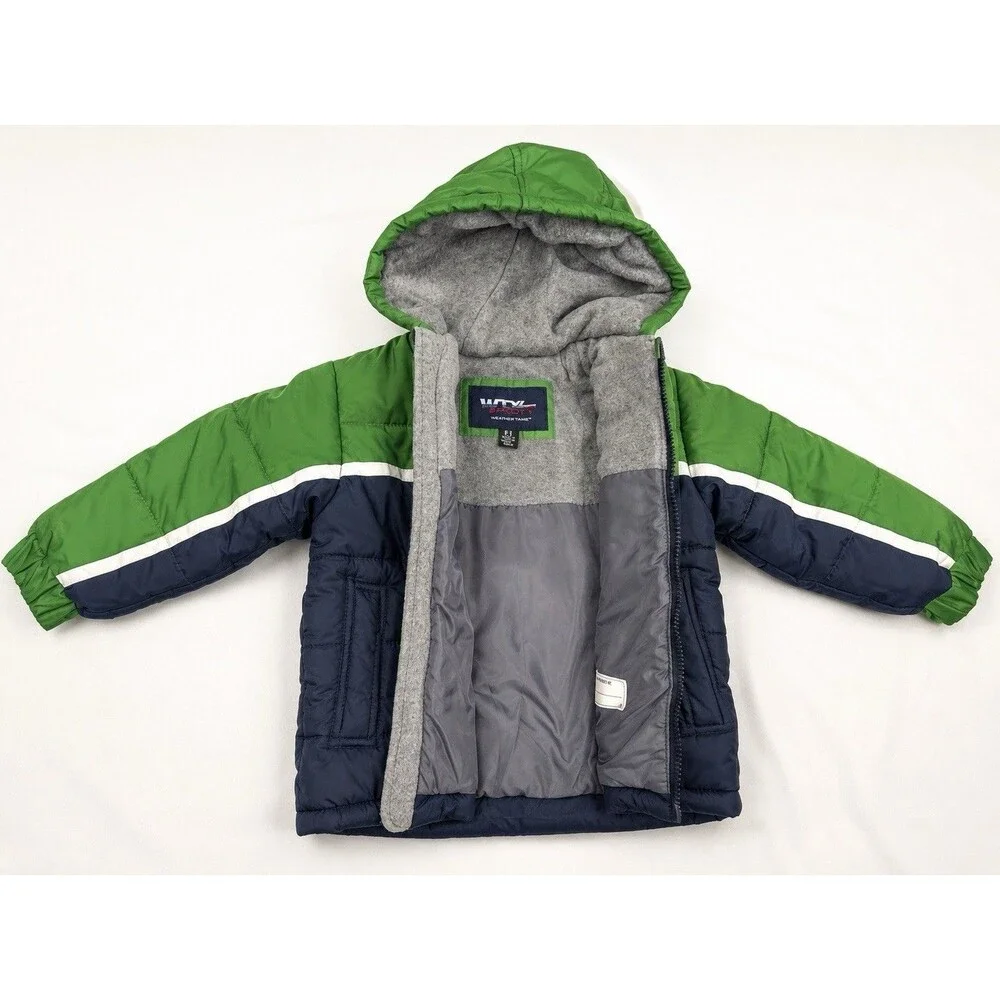 NEW NWOT Boys Winter Coat Jacket Size 4 Fleece Lined Gray Clothes